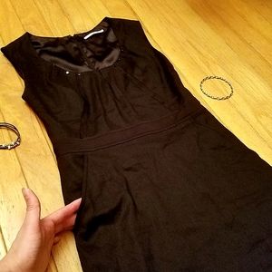 Elie Tahari Black Sleeveless Mini Dress Sheath W/ Pockets | Career Cocktail Date